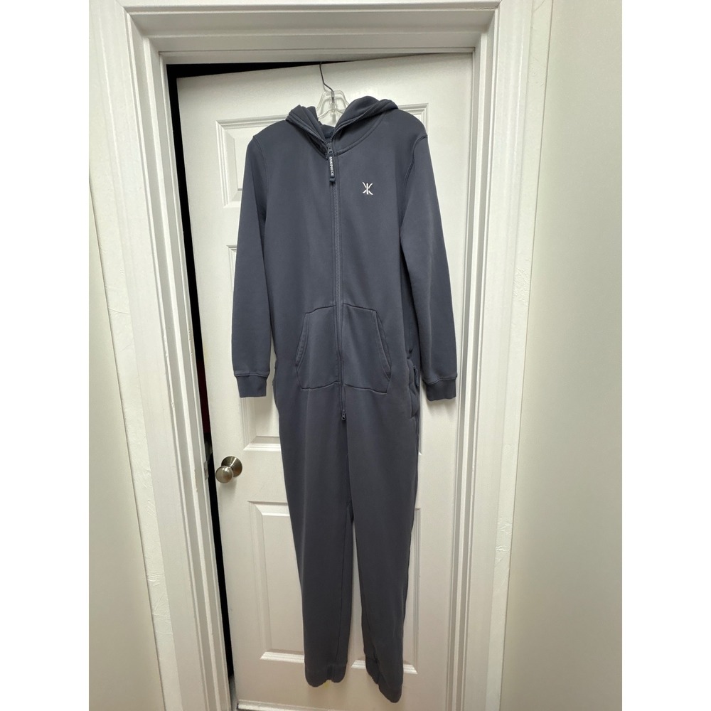 OnePiece Original Jumpsuit Navy Blue Hooded Fleece Unisex Size M Loungewear